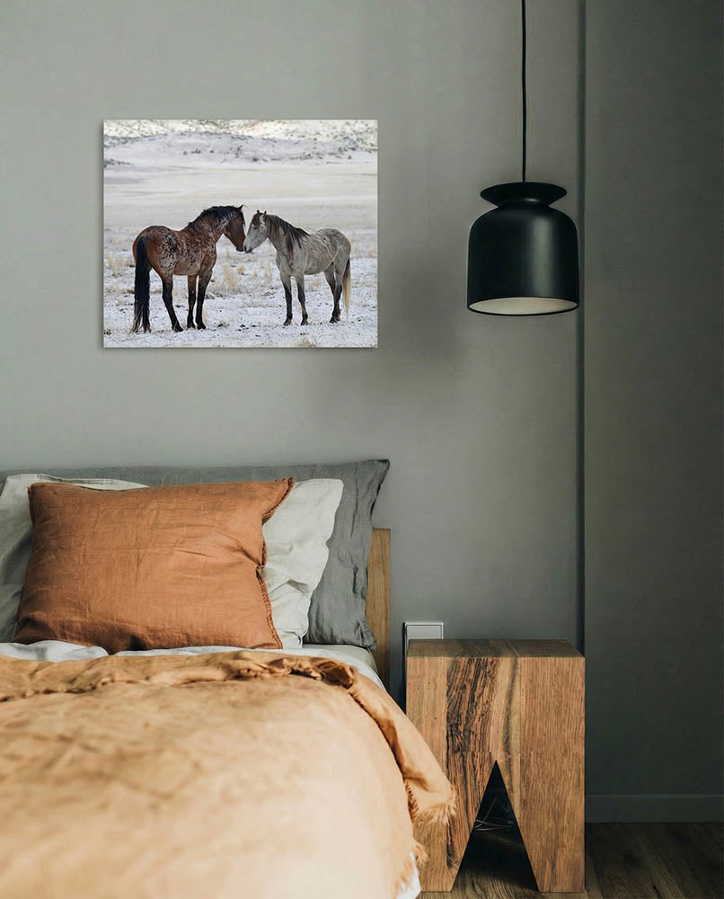 Reunion - Wild Horse Metal Art Print